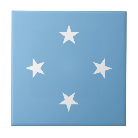 Vlag van de Federale Staten van Micronesia Tegeltje (Voorkant)