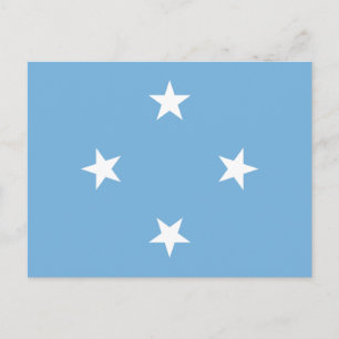 Vlag van de Federale Staten van Micronesië Briefkaart