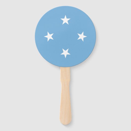 Vlag van de Federale Staten van Micronesië Handwaaier (Voorkant)