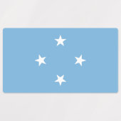 Vlag van de Federale Staten van Micronesië Labels (Design 1)