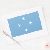 Vlag van de Federale Staten van Micronesië Rechthoekige Sticker (Envelop)