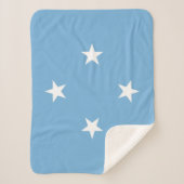 Vlag van de Federale Staten van Micronesië Sherpa Deken (Voorkant)