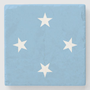 Vlag van de Federale Staten van Micronesië Stenen Onderzetter