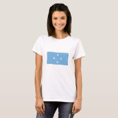 Vlag van de Federale Staten van Micronesië T-shirt (Voorkant volledig)