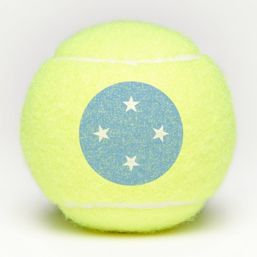 Vlag van de Federale Staten van Micronesië Tennisballen (Voorkant)
