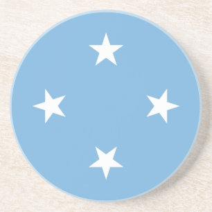 Vlag van de Federale Staten van Micronesië Zandsteen Onderzetter
