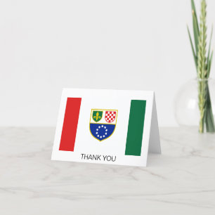 Vlag van de Federatie Bosnië en Herzegovina Bedankkaart