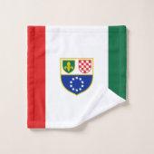 Vlag van de Federatie Bosnië-Herzegovina Bad Handdoek (Wasdoekje)