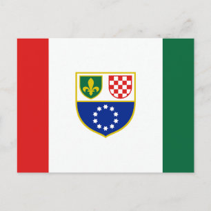 Vlag van de Federatie Bosnië-Herzegovina Briefkaart