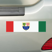 Vlag van de Federatie Bosnië-Herzegovina Bumpersticker (Op auto)
