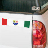 Vlag van de Federatie Bosnië-Herzegovina Bumpersticker (Op Truck)