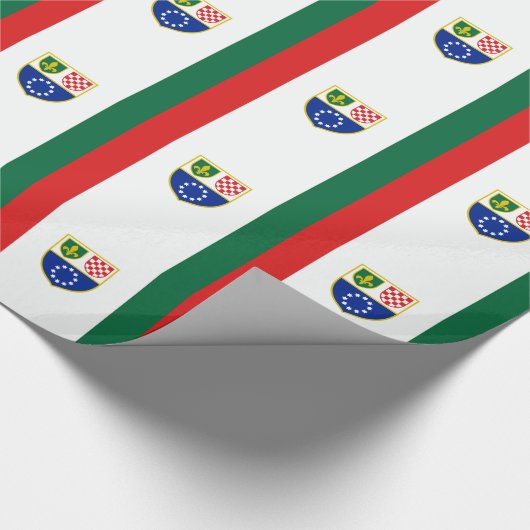 Vlag van de Federatie Bosnië-Herzegovina Cadeaupapier (Hoek)