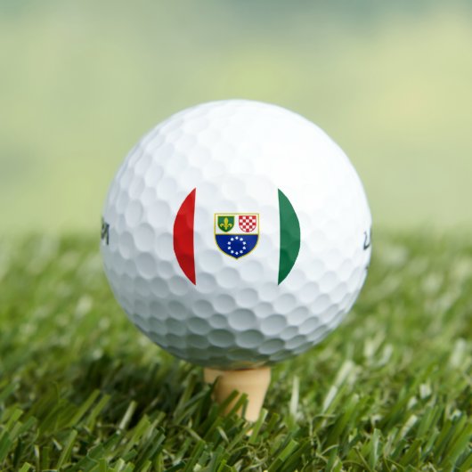 Vlag van de Federatie Bosnië-Herzegovina Golfballen (Insitu Shirt)