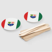 Vlag van de Federatie Bosnië-Herzegovina Handwaaier (Niet-gemonteerd)