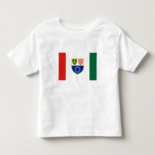 Vlag van de Federatie Bosnië-Herzegovina Kinder Shirts (Voorkant)
