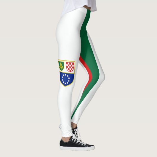 Vlag van de Federatie Bosnië-Herzegovina Leggings (Rechts)