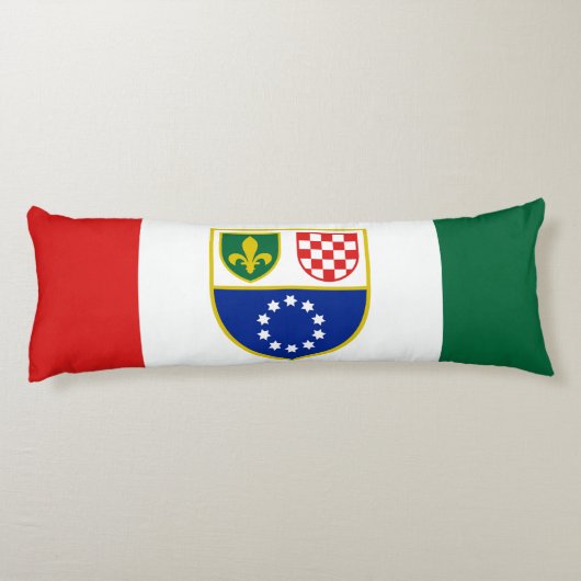 Vlag van de Federatie Bosnië-Herzegovina Lichaamskussen (Achterkant)