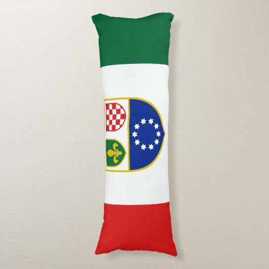 Vlag van de Federatie Bosnië-Herzegovina Lichaamskussen (Voorkant Verticaal)