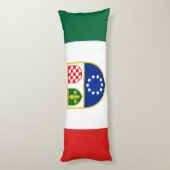 Vlag van de Federatie Bosnië-Herzegovina Lichaamskussen (Achterkant (Verticaal))