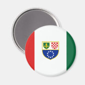Vlag van de Federatie Bosnië-Herzegovina Magneet (Voorkant / Achterkant)