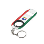 Vlag van de Federatie Bosnië-Herzegovina Mini Flessenopener (Achterkant Gekanteld)