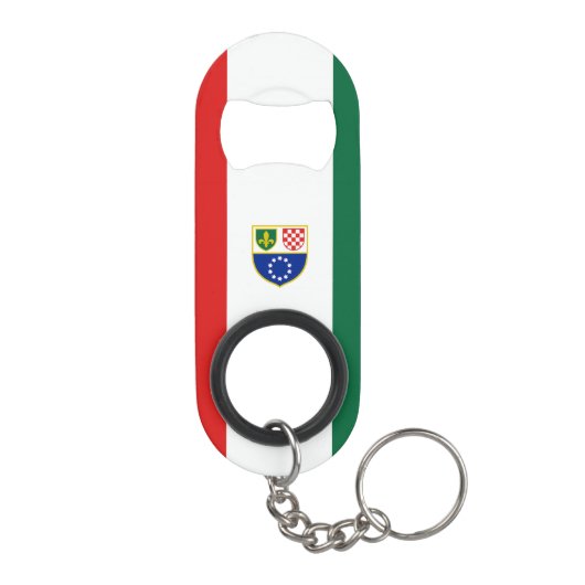 Vlag van de Federatie Bosnië-Herzegovina Mini Flessenopener (Achterkant)