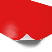 Vlag van de Federatie Bosnië-Herzegovina Perfect Poster (Hoek)