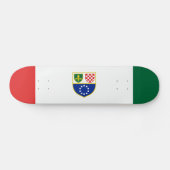 Vlag van de Federatie Bosnië-Herzegovina Persoonlijk Skateboard (Horizontaal)