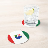 Vlag van de Federatie Bosnië-Herzegovina Ronde Kartonnen Onderzetter (Insitu)