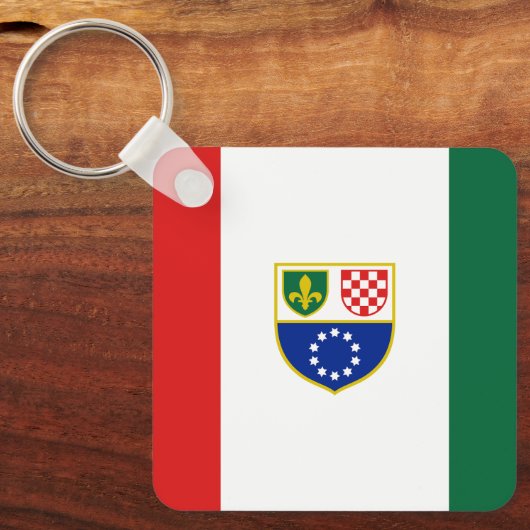 Vlag van de Federatie Bosnië-Herzegovina Sleutelhanger (Voorkant)