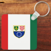 Vlag van de Federatie Bosnië-Herzegovina Sleutelhanger (Achterkant)