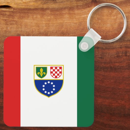 Vlag van de Federatie Bosnië-Herzegovina Sleutelhanger (Achterkant)