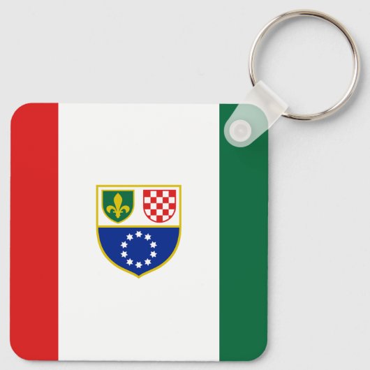 Vlag van de Federatie Bosnië-Herzegovina Sleutelhanger (Achterkant)