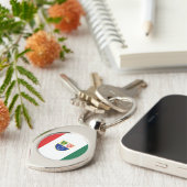 Vlag van de Federatie Bosnië-Herzegovina Sleutelhanger (Zijkant)