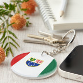 Vlag van de Federatie Bosnië-Herzegovina Sleutelhanger (Voorkant Rechts)