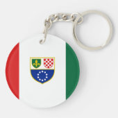 Vlag van de Federatie Bosnië-Herzegovina Sleutelhanger (Achterkant)