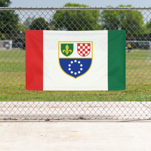 Vlag van de Federatie Bosnië-Herzegovina Spandoek (Insitu)