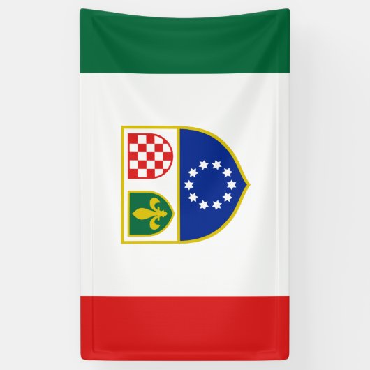 Vlag van de Federatie Bosnië-Herzegovina Spandoek (Verticaal)