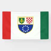 Vlag van de Federatie Bosnië-Herzegovina Spandoek (Horizontaal)