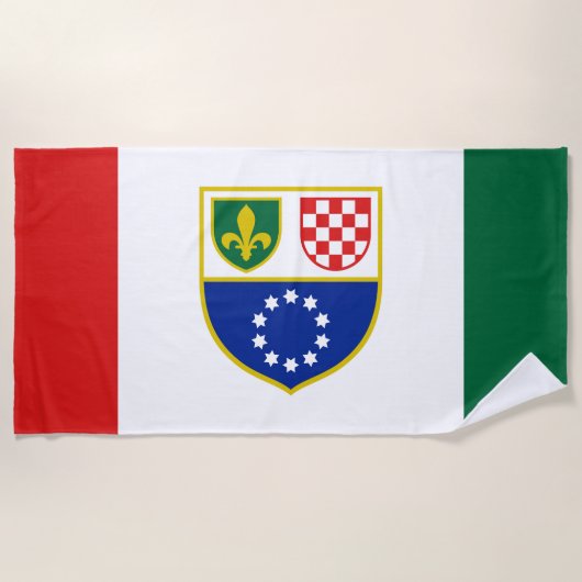 Vlag van de Federatie Bosnië-Herzegovina Strandlaken (Voorkant)
