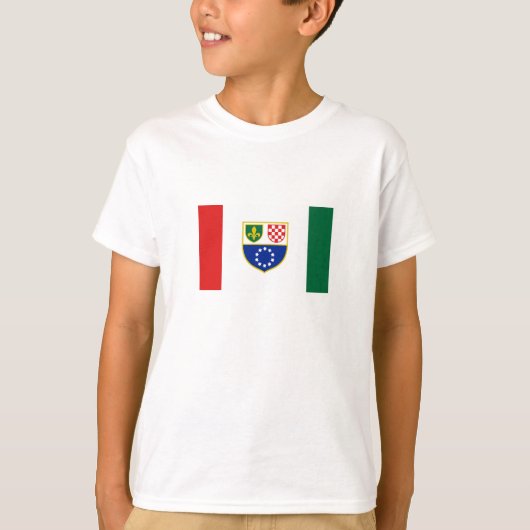 Vlag van de Federatie Bosnië-Herzegovina T-shirt (Voorkant)
