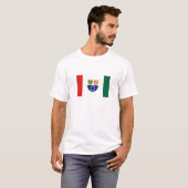 Vlag van de Federatie Bosnië-Herzegovina T-shirt (Voorkant volledig)