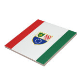 Vlag van de Federatie Bosnië-Herzegovina Tegeltje (Zijkant)