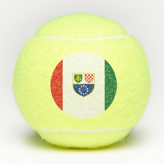 Vlag van de Federatie Bosnië-Herzegovina Tennisballen (Voorkant)