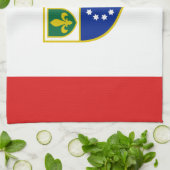 Vlag van de Federatie Bosnië-Herzegovina Theedoek (Gevouwen)