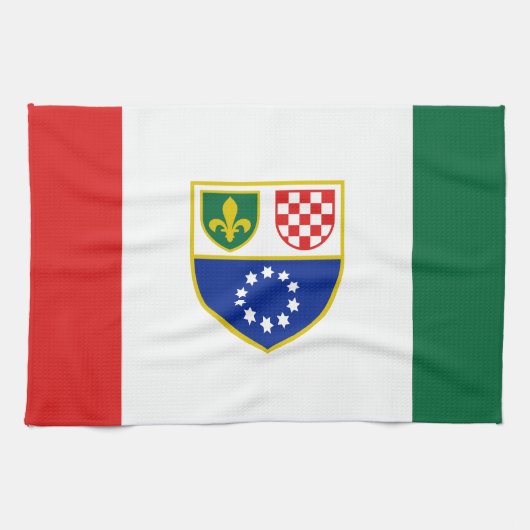 Vlag van de Federatie Bosnië-Herzegovina Theedoek (Horizontaal)