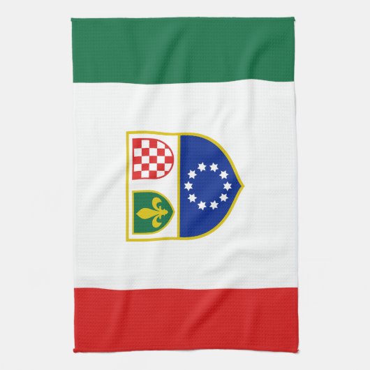 Vlag van de Federatie Bosnië-Herzegovina Theedoek (Verticaal)