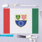 Vlag van de Federatie Bosnië-Herzegovina Tissuepapier (Craft)