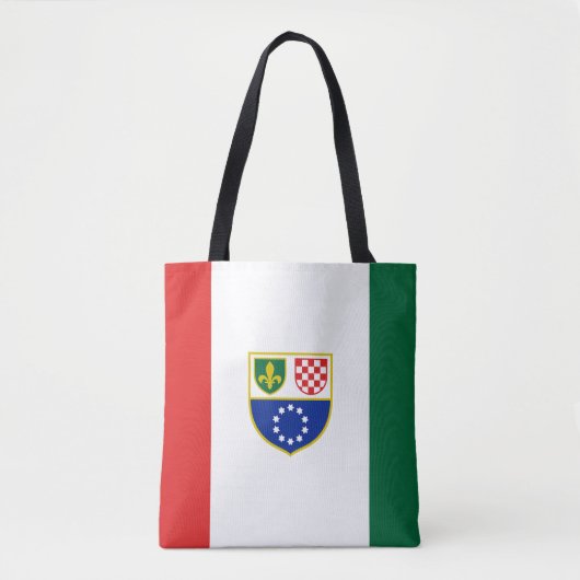 Vlag van de Federatie Bosnië-Herzegovina Tote Bag (Voorkant)