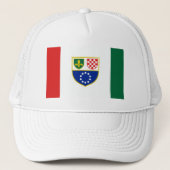 Vlag van de Federatie Bosnië-Herzegovina Trucker Pet (Voorkant)